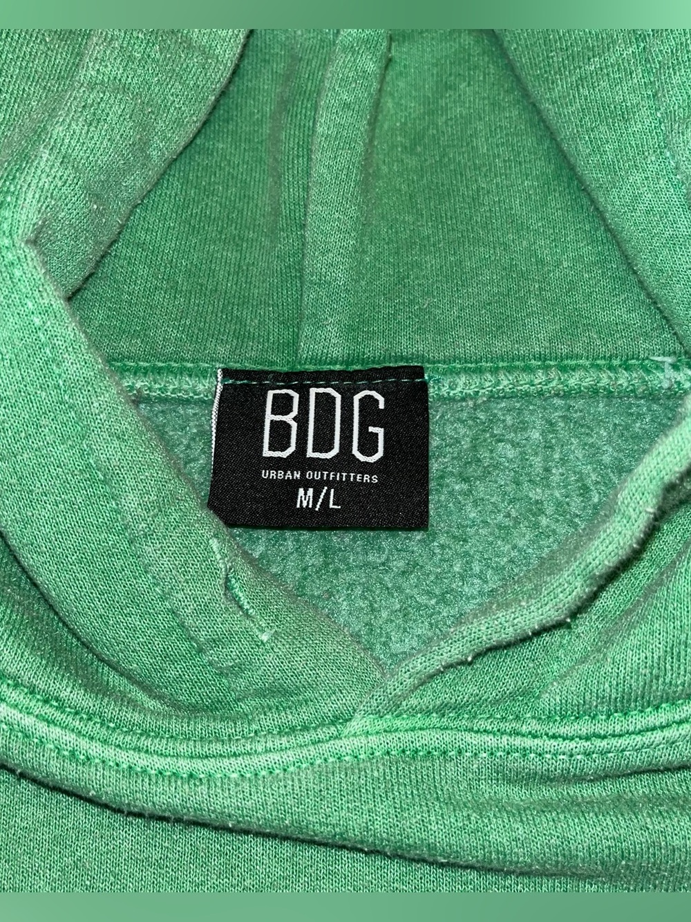 Preloved BDG by Urban Outfitters Green “Free Your Energy” Graphic Hoodie - M/L - Picture 9 of 9